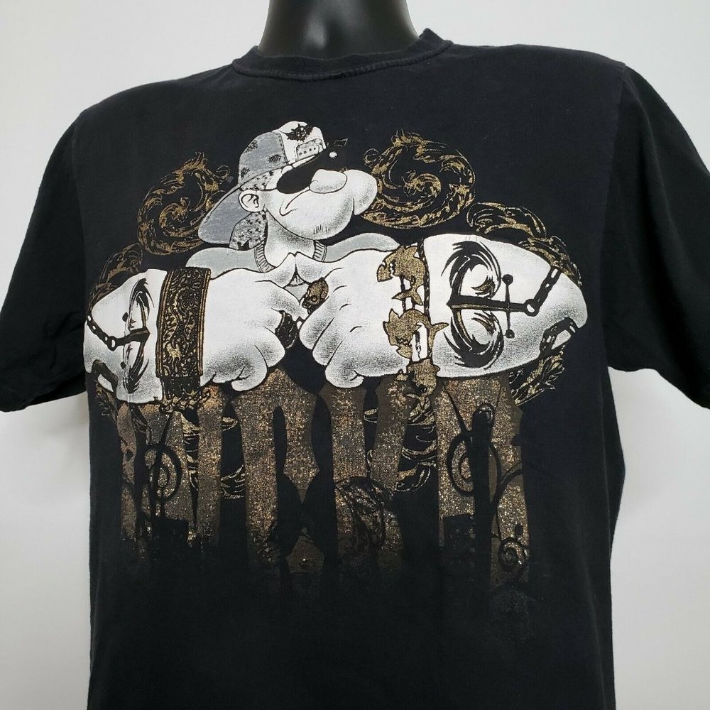 WCKD Popeye Gangsta T-Shirt Men's M Made in USA